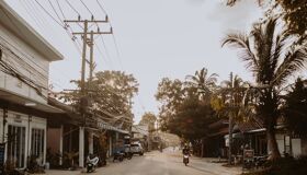 The Road in the rural area of Thailand